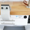 Freuding Dentalmöbel zweier Arbeitstisch weiß mit Waldmann W Leuchten, Bords und Absaugung 6604 – Bild 6