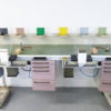 KaVo 2er Arbeitstisch / Labortisch / Dentalmöbel / Doppelarbeitsplatz 6907