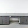 Unterschrank Nebenarbeitstisch Dentalmöbel Arbeitsplatz Dental 302 cm 7599