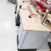 Freuding Dentalmöbel zweier Arbeitstisch mit Langner Leuchten, Bord und Absaugungen 7828 – Bild 6