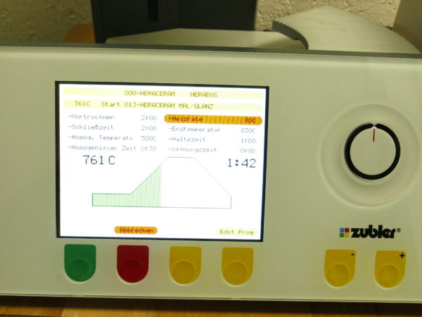 Zubler VARIO 200 Keramikofen mit Vakuumpumpe 8060 – Bild 9
