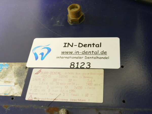 Dürr Dental Typ 4321-51 Kompressor 400V gebraucht & geprüft 8123 – Bild 4