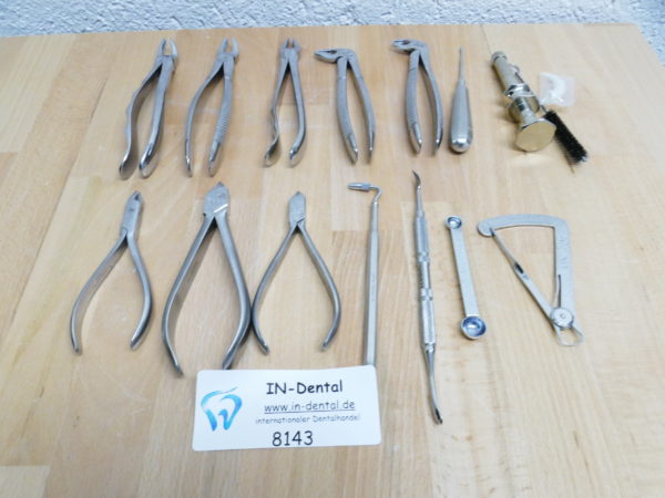 Dental Instrumente Zangen im Set Restposten 8143