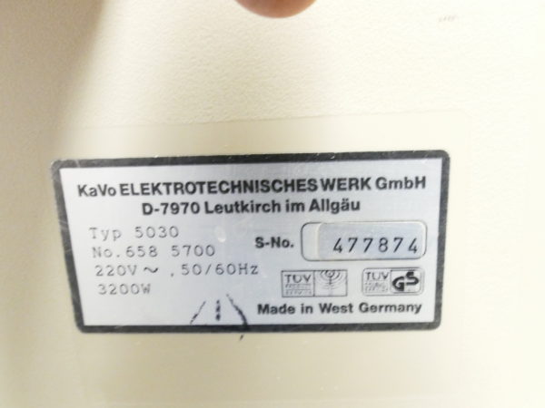 KaVo  Typ 5030 Einzelplatzabsagung Mobil 8146 – Bild 3