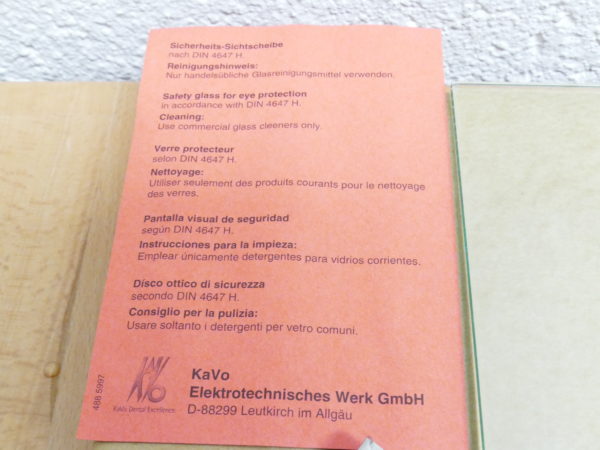 Kavo Sichtscheibe und Halter im Set unbenutzt 8158 – Bild 6