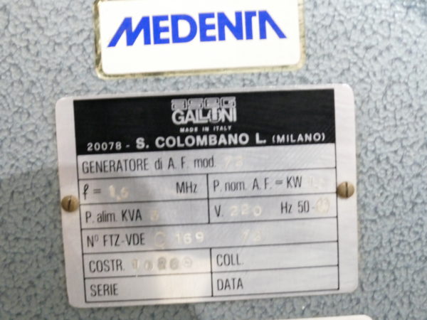 Galloni Fusus 72 Gussschleuder Hochfrequenz Gießgerät überholt 8164 – Bild 6
