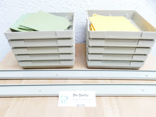 10 Kavo Arbeitsschalen mit Notizhalter mit 2 Schienen 8195 – Bild 5
