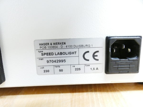 Hager Werken SPEED LABOLIGHT Lichthärtegerät 8197 – Bild 4