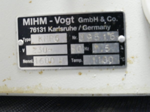 MIHM-VOGT Typ KMP 6 Vorwärmofen 8223 – Bild 3