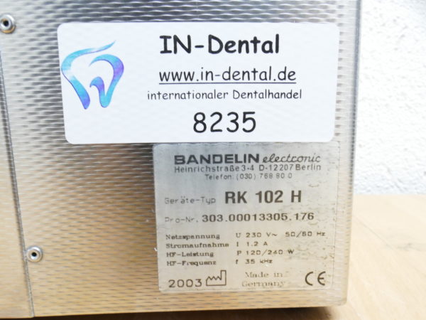 Bandelin SONOREX RK102 H Ultraschallreiniger mit Zubehör 8235 – Bild 3