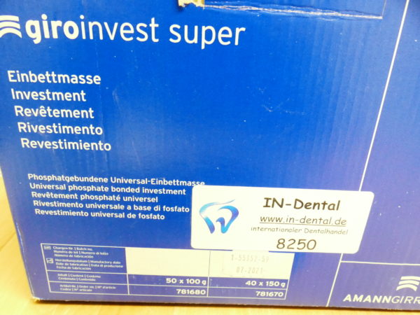Girovest super Einbettmasse 40x150g im Karton 8250 – Bild 5