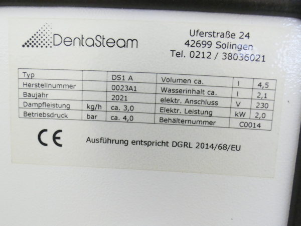 DentaSteam DS1 A Dampfstrahler 8251 – Bild 4