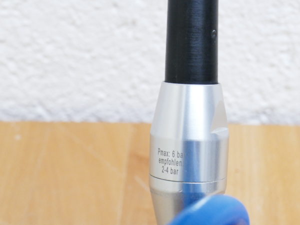 Blaspistole mit integrierter Drossel 2218 Lärmarme Knickventil 8264 – Bild 3