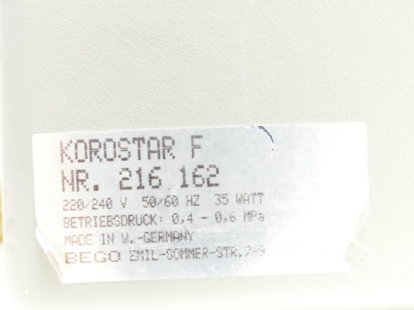 BEGO Umlaufsandstrahler Korostar F 8097 – Bild 4