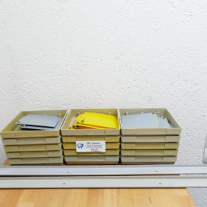 15 Kavo Arbeitsschalen mit Notizhalter mit 2 Schienen 8269