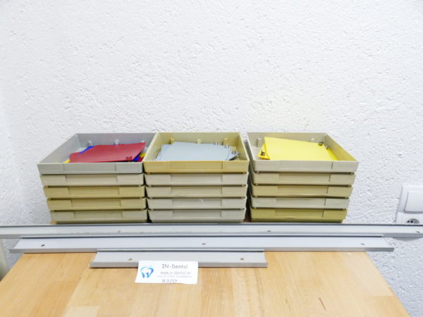 15 Kavo Arbeitsschalen mit Notizhalter mit 3 Schienen 8320
