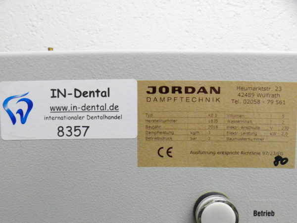 Jordan KE1 Dampfstrahler / automatische Befüllung 8357 – Bild 8