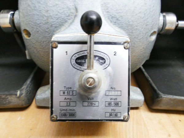 Poliermotor von Wassermann mit 1500 und 3000 U/Min und 2 Tröge 8363 – Bild 6