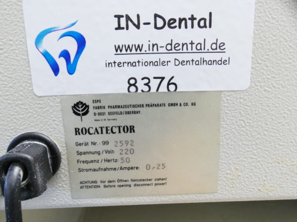 ESPE ROCATECTOR Präzisionsbeschichtungsgerät Sandstrahler überholte Anlage 8376 – Bild 3