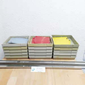 15 Kavo Arbeitsschalen mit Notizhalter mit 2 Schienen 8385