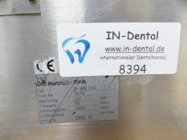 Harnisch & Rieth Typ D-AB 240 Ausbrühgerät 8394 – Bild 3