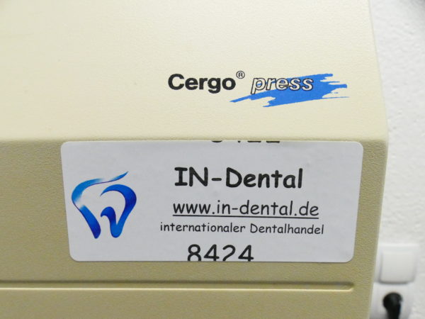 DEGUSSA Keramikpressofen Typ Cergo press 8424 – Bild 4
