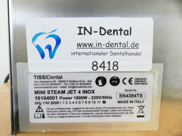 TISSI - Mini Steam Jet Dampfstrahlgerät 6 bar 8418 – Bild 3