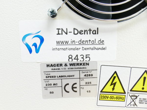 Hager Werken SPEED LABOLIGHT Lichthärtegerät 8435 – Bild 3