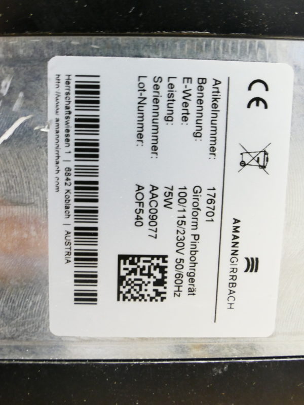 Amann Girrbach Giroform Laser Pinbohrgerät geprüft 8454 – Bild 3