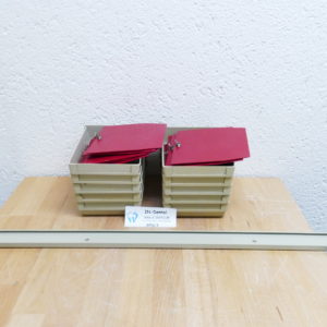 10 Kavo Arbeitsschalen mit Notizhalter klein mit Schiene 8563