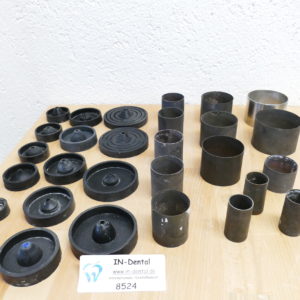 Muffelringe mit Muffelboden Gußküvetten im Set 8524