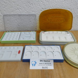 Keramik Anmischplatten als Set Tanaka, Ivoclar und Renfert im Set als Restposten 8690