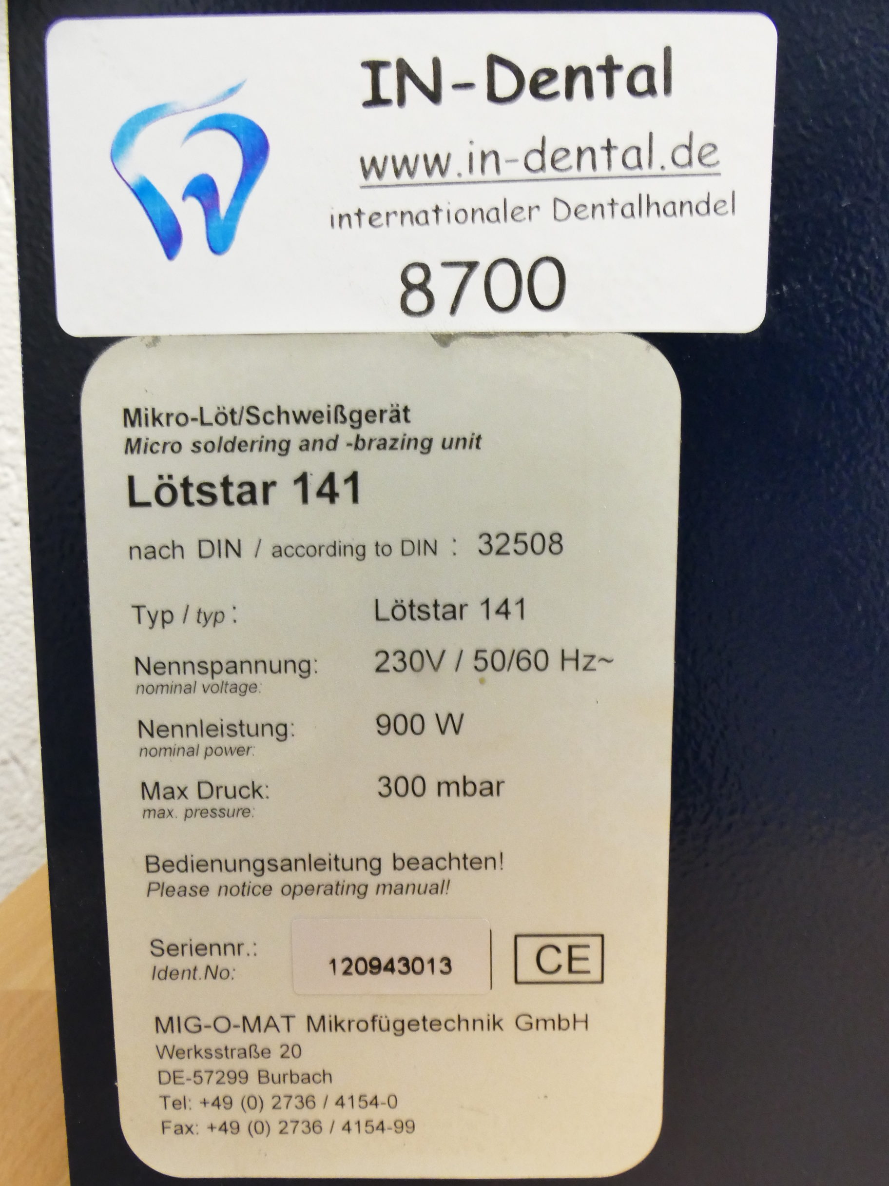 Lötstar 141 Mikrolöt- und Schweißgerät 8700 – Bild 3