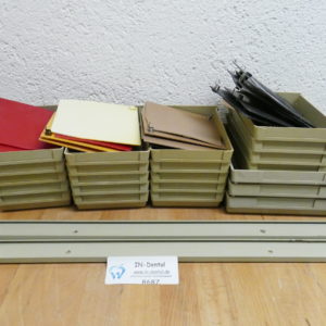 22 Kavo Arbeitsschalen klein und groß mit Notizhalter mit 2 Schienen 8687