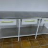 Unterschrank Interospital mit Edelstahlplatte 200cm